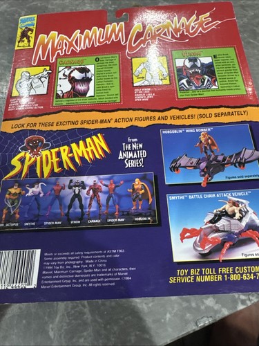 Marvel Vintage Maximum Carnage Battle Pack with Spider-Man ERROR VENOM!! - Picture 3 of 3