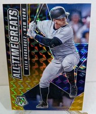 2021 Panini Mosaic Choice All-Time Greats Alex Rodriguez #ATG11 BLACK GOLD 2/8