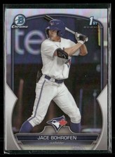 Jace Bohrofen Rookie 2023 Bowman Draft Chrome Refractors Toronto Blue Jays