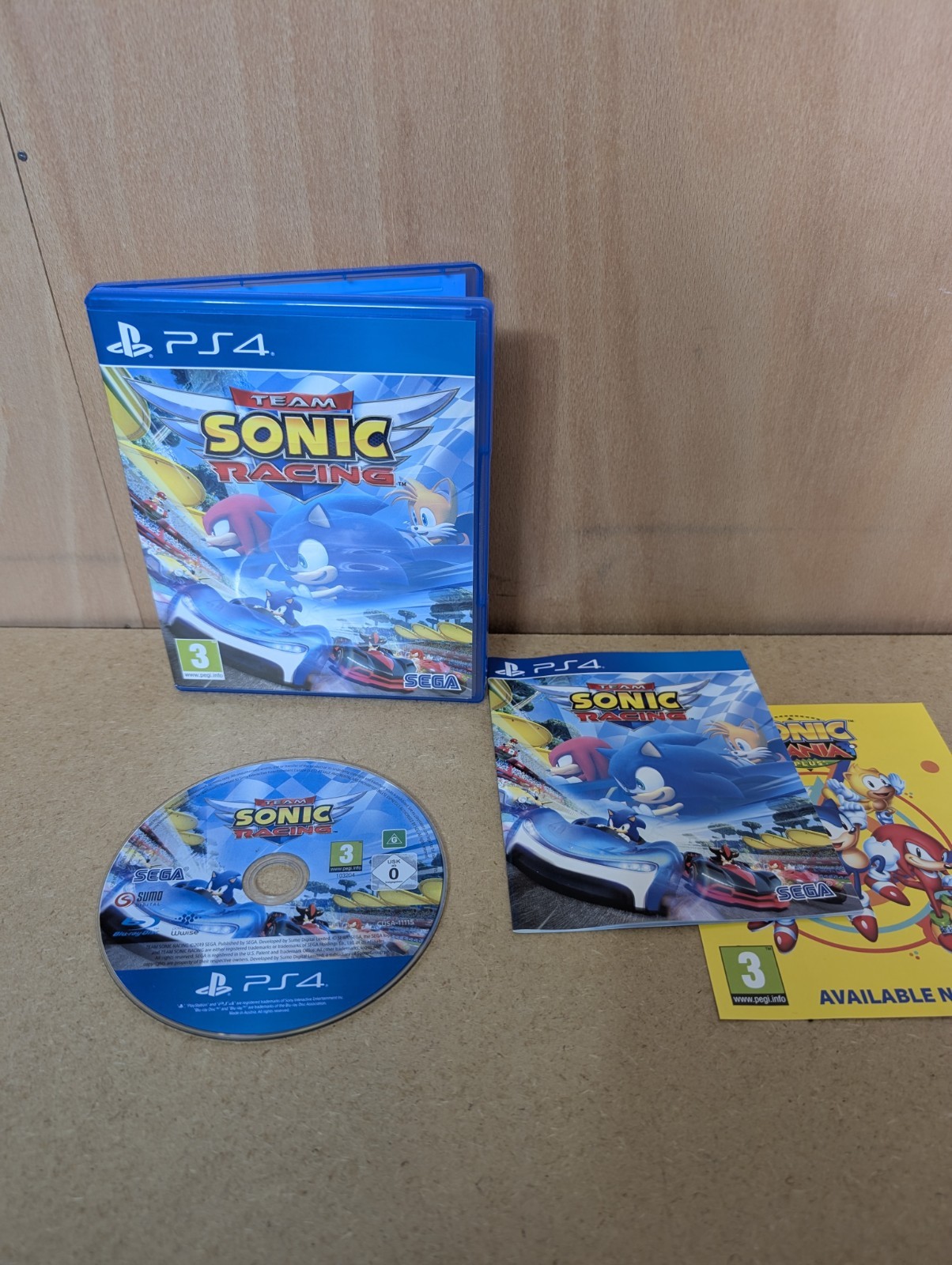 Team Sonic Racing (PS4) Sony Playstation 4 Complete With Manual