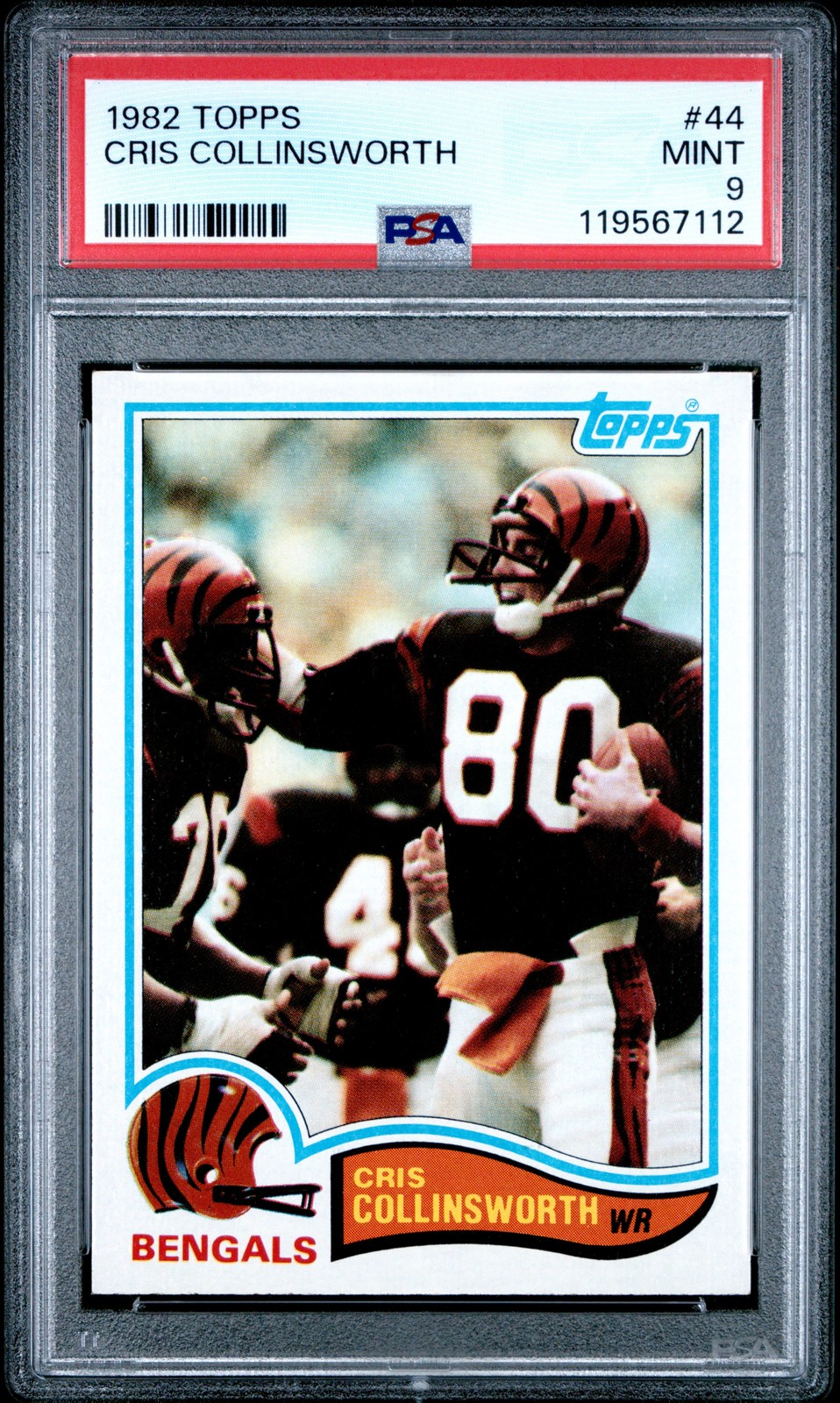 1982 TOPPS #44 CRIS COLLINSWORTH PSA 9
