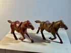 Marx 1950's original 60mm pair of "Chubby"  horses as shown.
