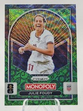 2026 Panini Prizm Monopoly FIFA World Cup Julie Foudy #93 Green Wave Prizm SP US