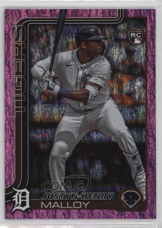 2025 Topps Series 1 Pink Holo Foil Justyn-Henry Malloy #269 Rookie RC 1o9k