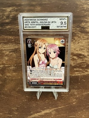 Graded AGS 9.5 SAO/s100-E071 Asuna & Lisbeth Sword Art Online