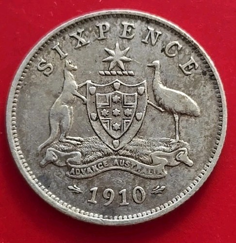 Australia 1910 Sixpence