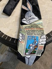 Looney Tunes Stamp Collection Bugs Bunny Tie 1997 Vintage 90s