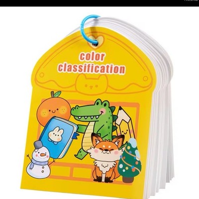 Educational Color Classification Flash Cards Set w/ Picture Matching Pieces