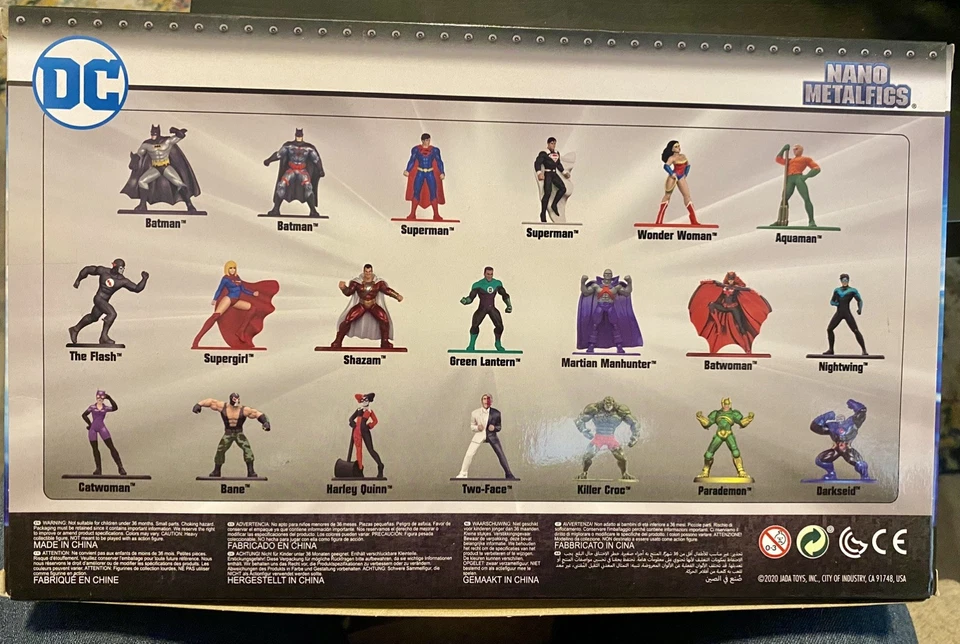 DC COMICS DIE CAST FIGURAS PAQUETE DE 20 NANO METALFIGS NUEVO Foto 3 de 3