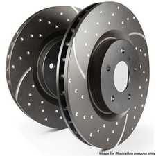 EBC GD1002 Performance Brake Disc 2 Pieces Grooved Dimpled Vented 325mm Diameter