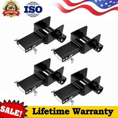 4Pack Steel Trailer Stake Pocket Winch Utility 16200 lbs Capacity & 5400 Lbs WLL