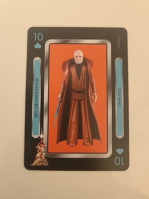 Aquarius Star Wars Action Figure Playing Card Ben (Obi-Wan) Kenobi 10 Of Spades