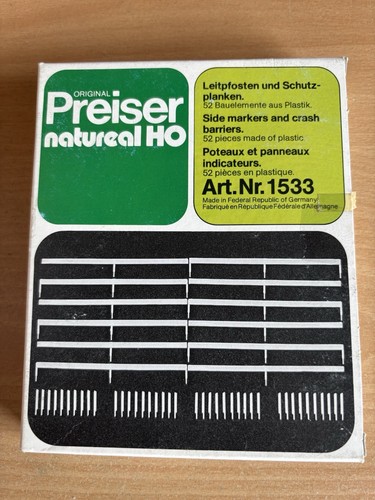 Preiser 1533 HO, marcadores laterales y barreras de choque, completos y sin usar | Zustand: Used