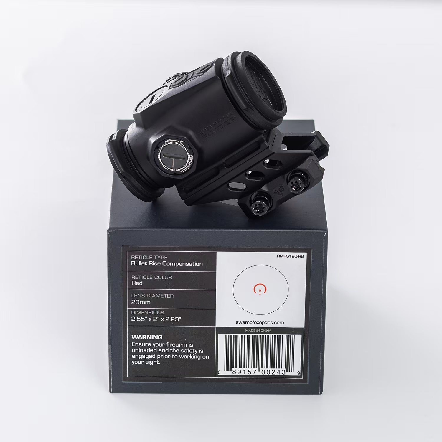 Swampfox Raider 1x20mm Micro Prism Sight w/ Red/Green IR BRC Reticle