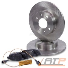 BREMSSCHEIBEN VOLL Ø240,50 + BREMSBELÄGE HINTEN FÜR ABARTH FIAT 500 595 695