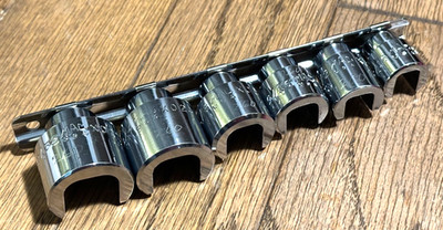   MAC Tools USA 7/16'' - 27/32  WEATHERHEAD SAE Socket Set Lot 3/8  DR Rail