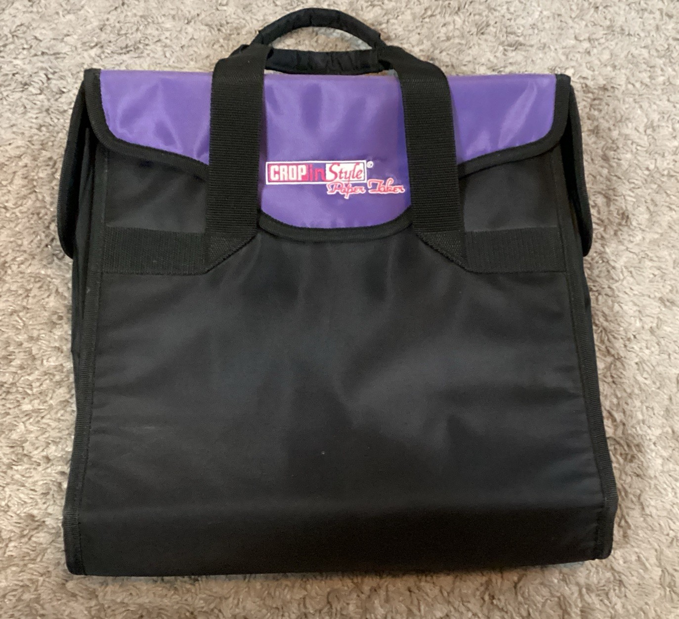 Crop In Style Paper Taker Scrapbooking Paper Organizer Tote Bag With Dividers