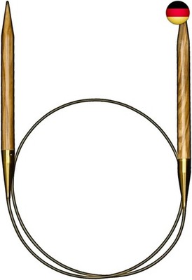 Addi Nature Rundstricknadeln aus Olivenholz 80 cm x 4,5 mm - Premium Qualität