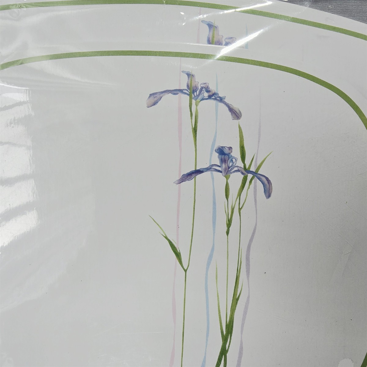 Corelle Shadow Iris Coordinates Stove Counter Mats (2) Reston Lloyd Trivets -NEW