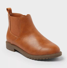 Kids' Brandy Chelsea Ankle Boots Cognac - Cat Jack - CHOOSE SIZE