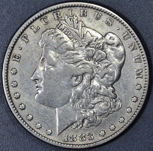 1883 $1 MORGAN SILVER DOLLAR KM#110 Grade:  VF A6114