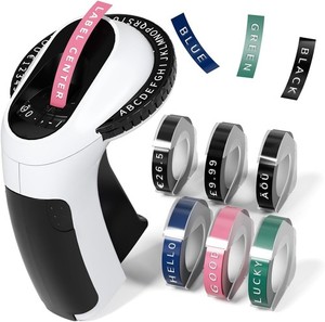 DYMO Embossing Label Maker with 6 DYMO Label Tapes | Organizer Xpress, Pro Label