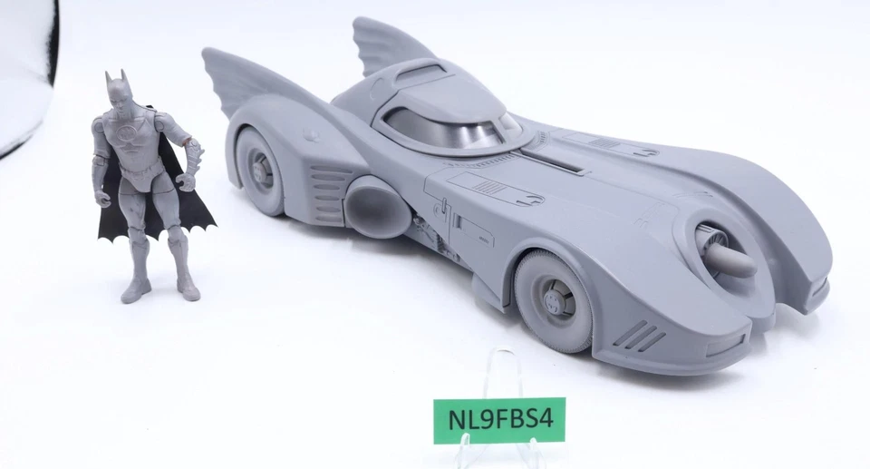 Batimóvil con Batman RESINA COPIA IMPRESA Prototipo The Flash 89 DC Spin Master 2023 Foto 2 de 4