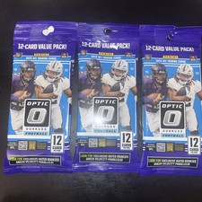 2025 Panini Donruss Optic NFL Football LOT OF 3 Value Packs NEW Sealed Downtown