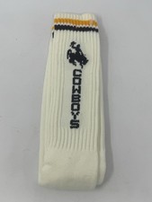 Wyoming Cowboys Vintage Socks by TopSox Men  s Size Large Made in USA