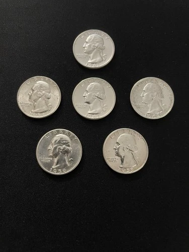 Washington Silver Quarters Lot of 6 proofs