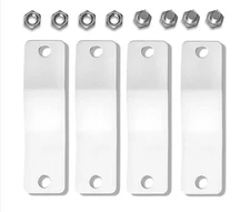 White Metal Wall Mounting Brackets for Electrical Box Enclosure (4pcs/Unit)