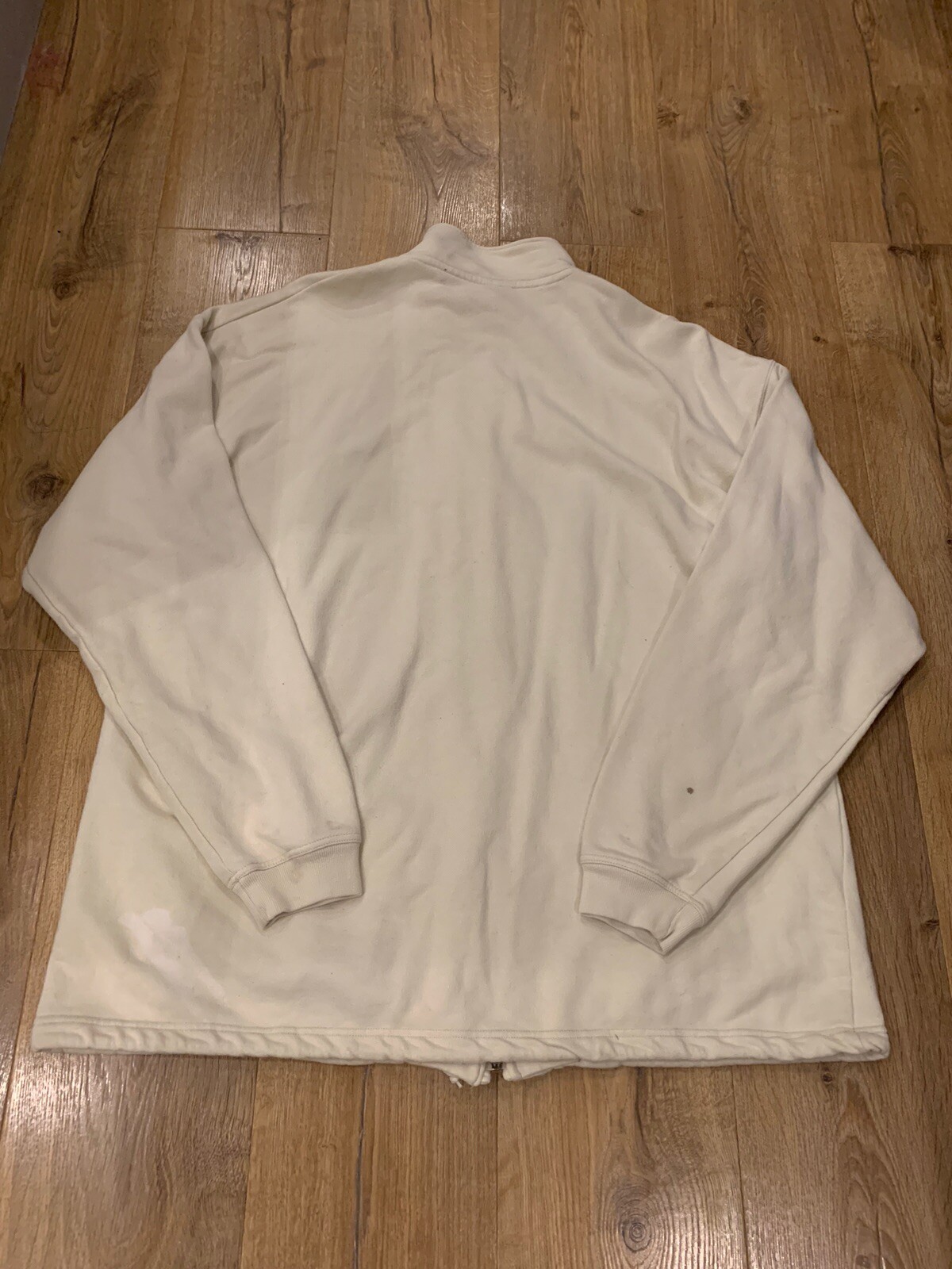 SACAI X NIKE Tuta uomo vintage Nike collo imbuto top XXL beige giacca zip intera tasche