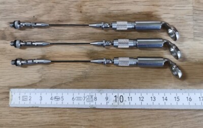3 × Solar Tackle Titanium Indicator Arms gute, alte Serie (Bajonett-Verschluss)
