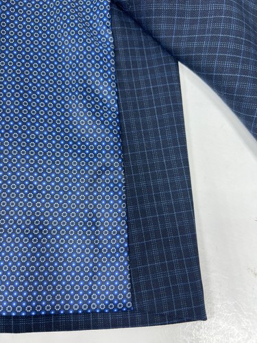 Original Penguin Blazer Size 40 Blue Birdseye Wool 40R Plaid Windowpane Summer - Picture 16 of 24