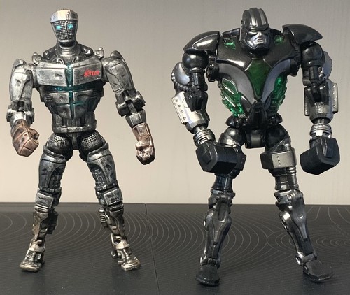 Real Steel Jakks Pacific Atom & Zeus 2 Pack EFX Light Up Action