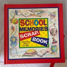 School Memories Scrap Book Album Kindergarten -5th Grade New w/ Keepsake Pockets