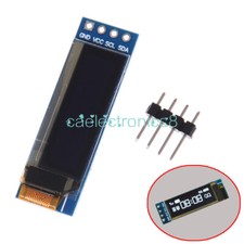 0.91'' 128x32 IIC I2C White OLED LCD Display DIY Module 3.3V 5V For PIC Arduino