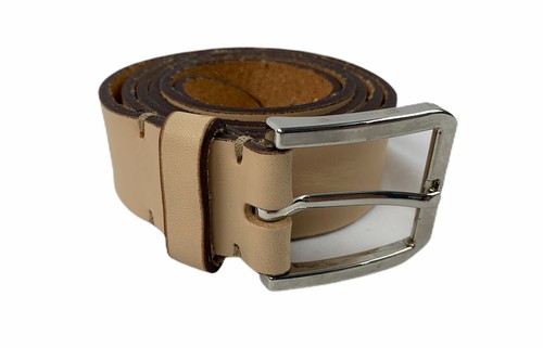 Miguel Bellido Mens Leather Belt Size 