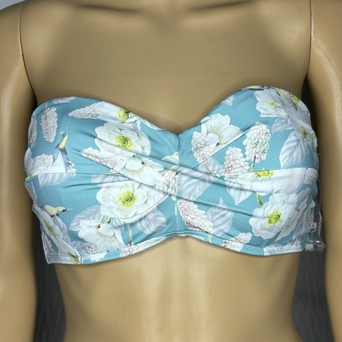 Nip Tuck Swim Floral D / DD Underwire Bikini Top Size 8 - Picture 3 of 24