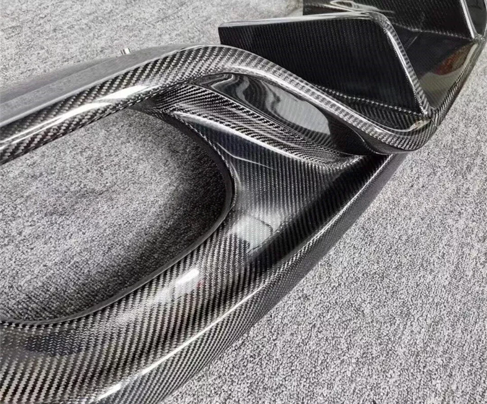 Alerón difusor labial parachoques trasero de fibra de carbono real para Jaguar tipo F 2014-2017 Foto 4 de 4