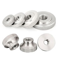 Dadi Pollice Arricciati Acciaio Inox A2 Manopole Impugnatura M2 M2,5 M3 M4 M5 M6 M8 M10