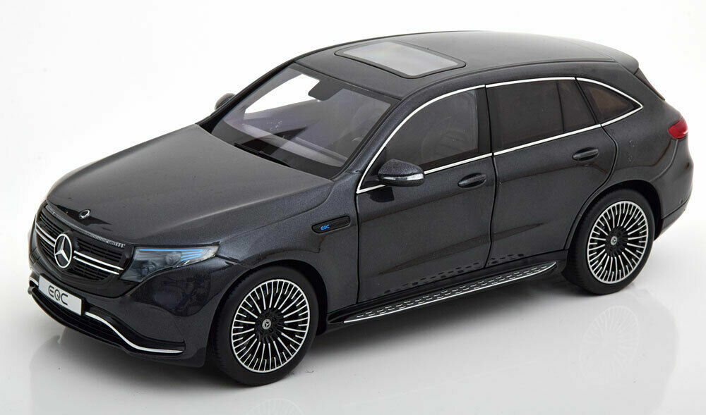 NZG 2019 Mercedes Benz EQC 400 4 Matic Dark Grey w/Lights