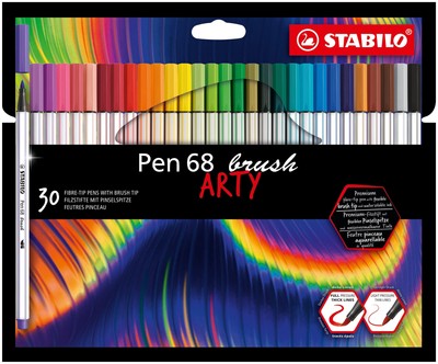 STABILO Premium Quality Brush Pen set of 30 - Multicolor
