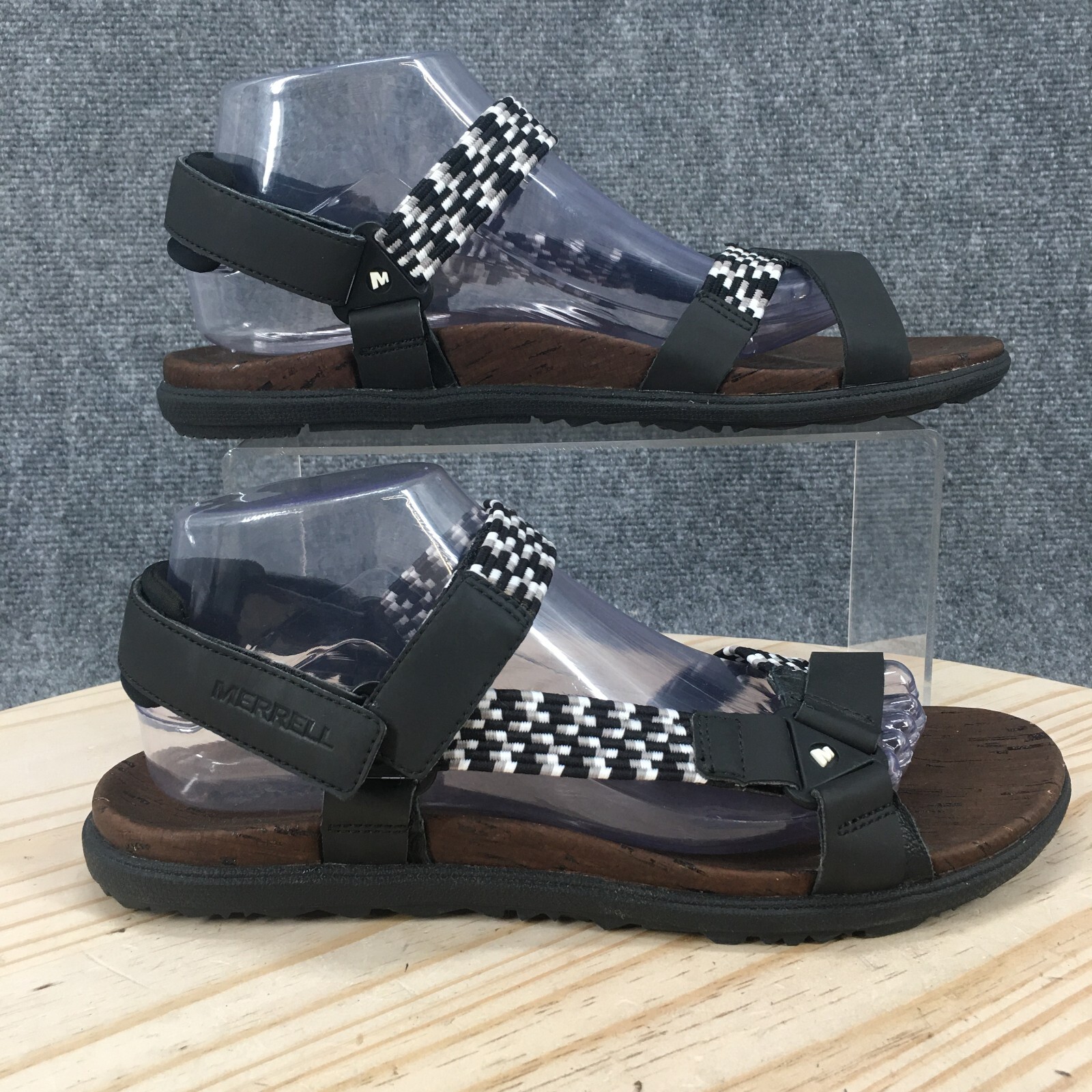 Merrell Sandali Donna 10 Around Town Sunvue Sportivi Slingback J94148 Nero Marrone