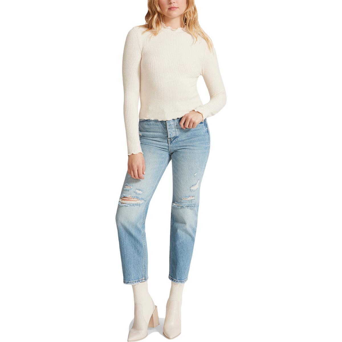 BB Dakota by Steve Madden Женская рубашка цвета слоновой кости, пуловер, свитер-топ M BHFO 5304