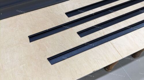 4 pcs custom Lower Mtech door trim weatherstrip kit for BMW E34 + video review - Picture 7 of 8