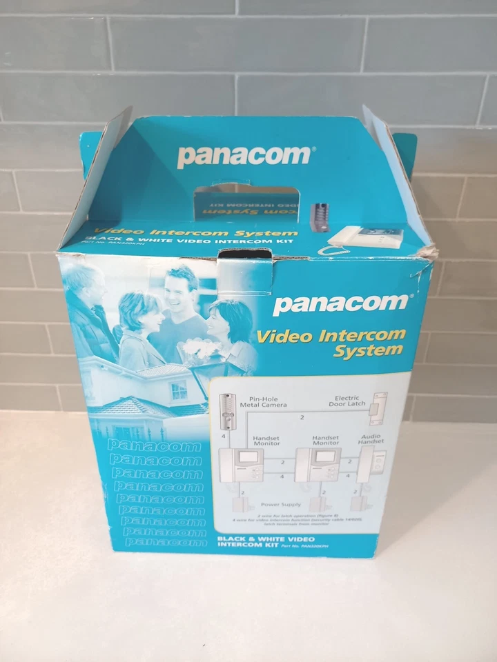 Sistema de Video Intercomunicación Panacom Vintage Blanco y Negro Retro Puerta Teléfono Seguridad Nuevo Foto 2 de 4