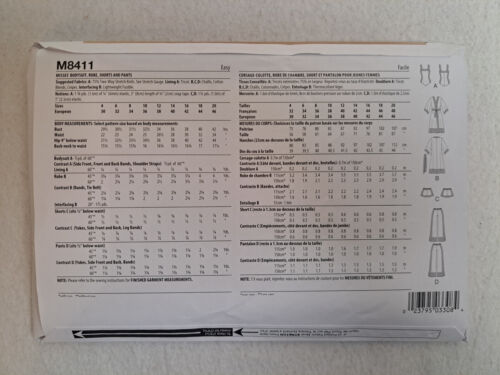 McCall's Pattern - Body, accappatoio, pantaloncini e pantaloni da signorina (12-20) #M8411 - UC - Foto 2 di 8