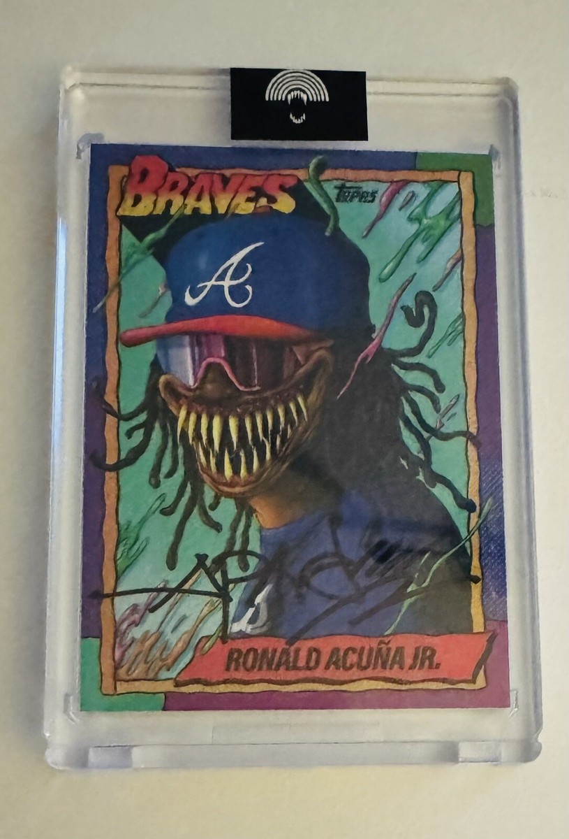 2021 Topps Project 70 Card 34 1990 Ronald Acuna Jr AUTO by