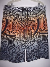 Roundtree  Yorke swimwear trunks Men's sz Medium aztec design  